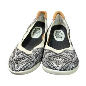 Hey Dude Women's Savannah Slip-on Boho Festival Cream Size 6
